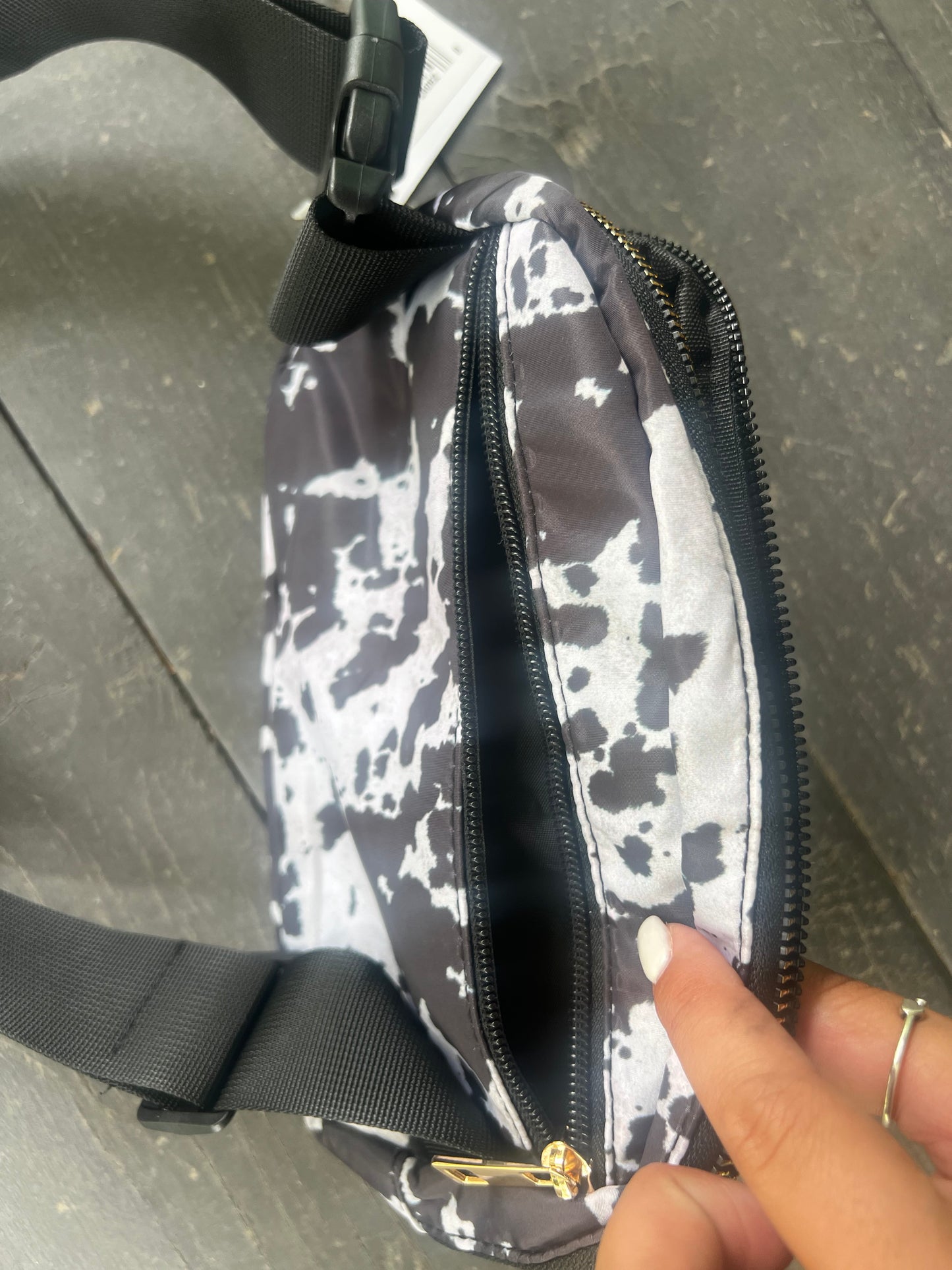 cowhide crossbody bag