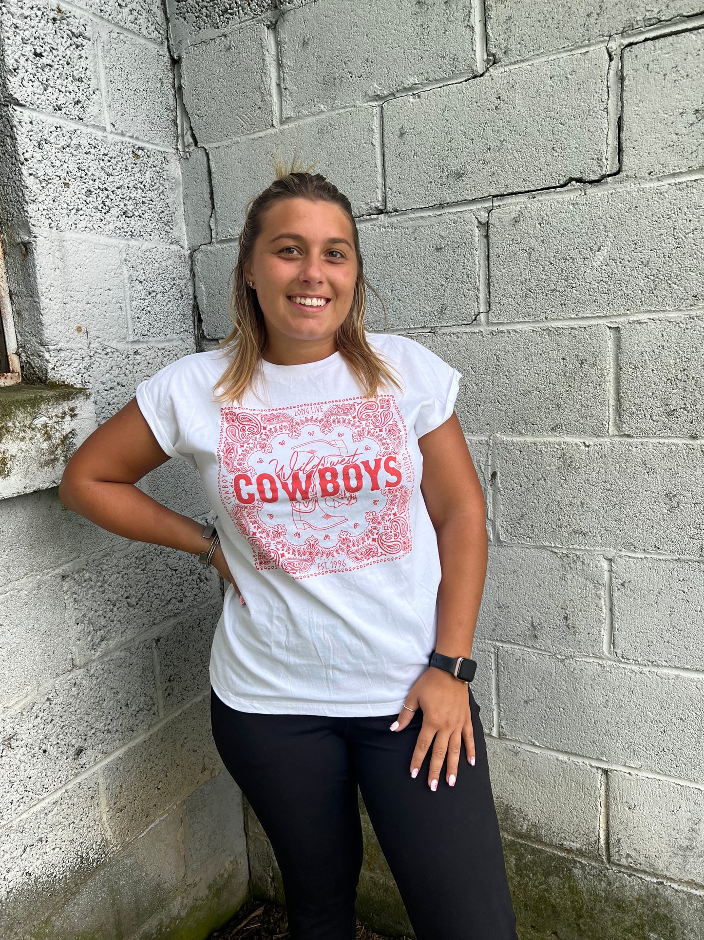 wild west cowboy graphic tee