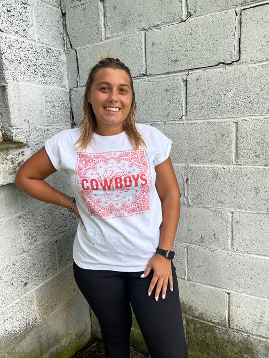 wild west cowboy graphic tee