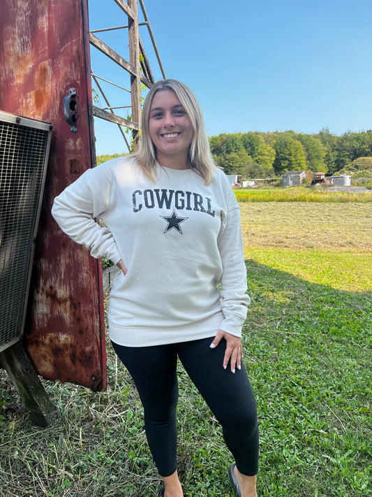 cowgirl graphic crewneck