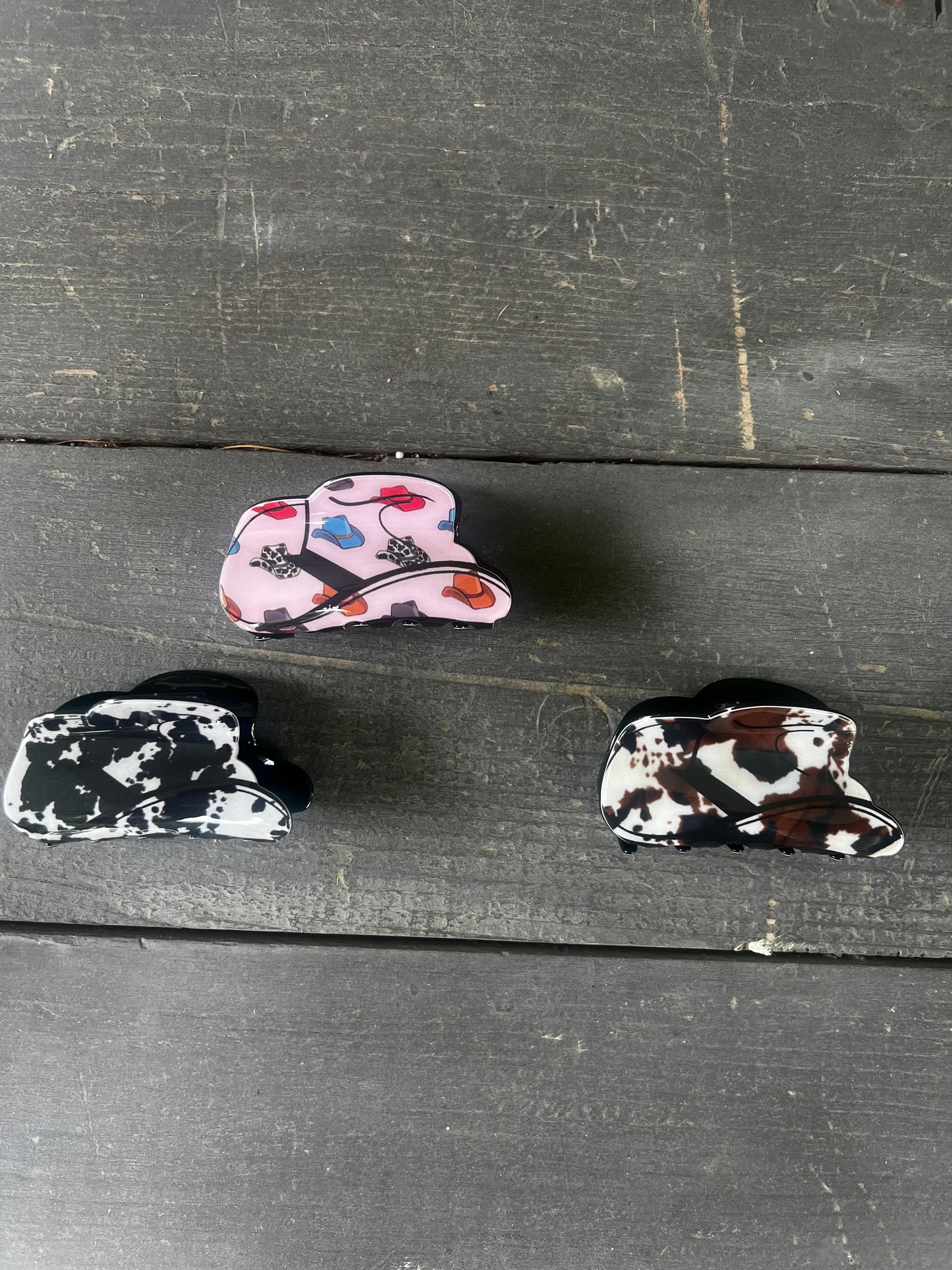 cowboy hat hair clip