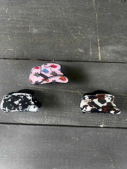 cowboy hat hair clip