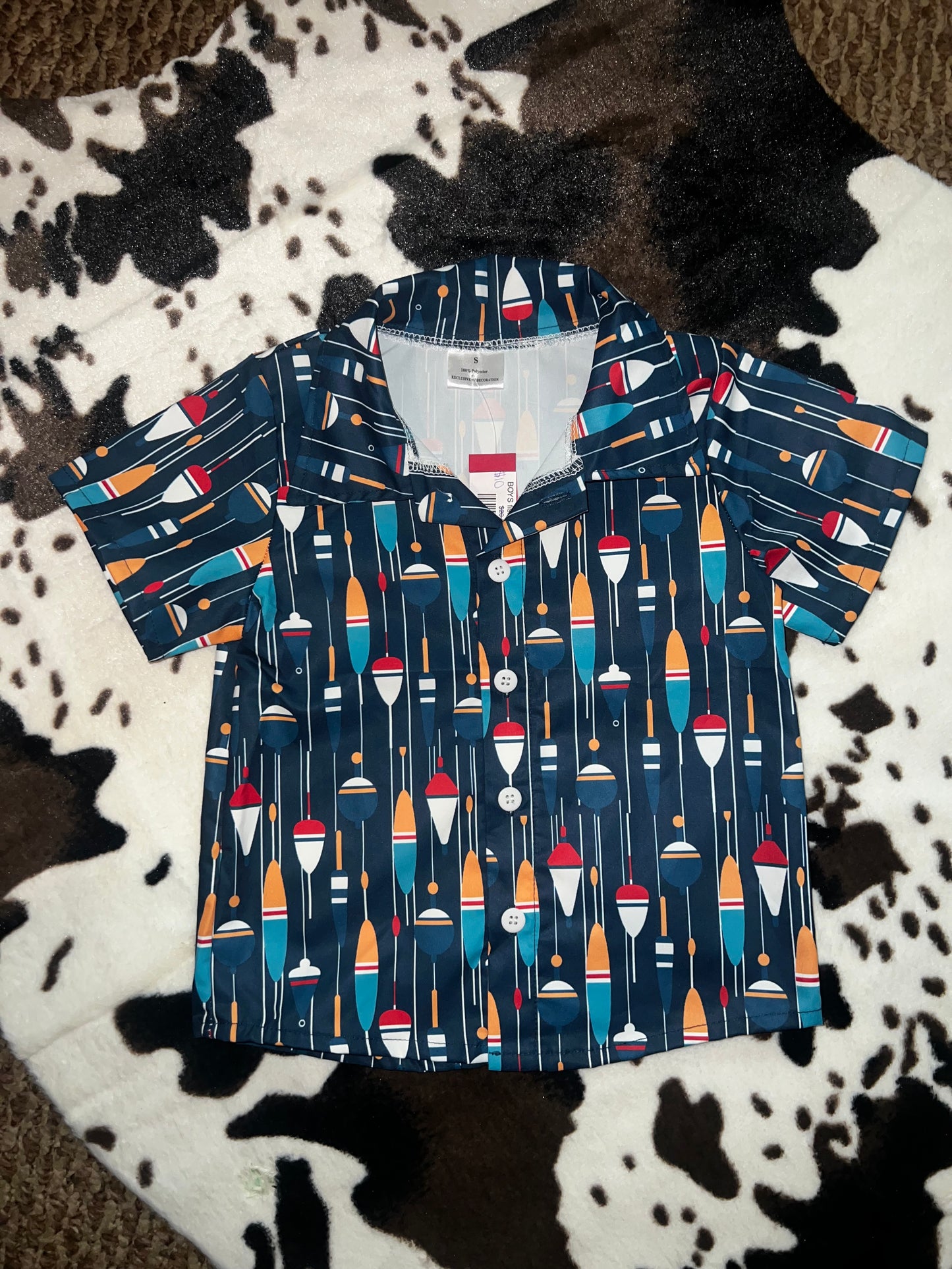 BOYS fishing lure shirt