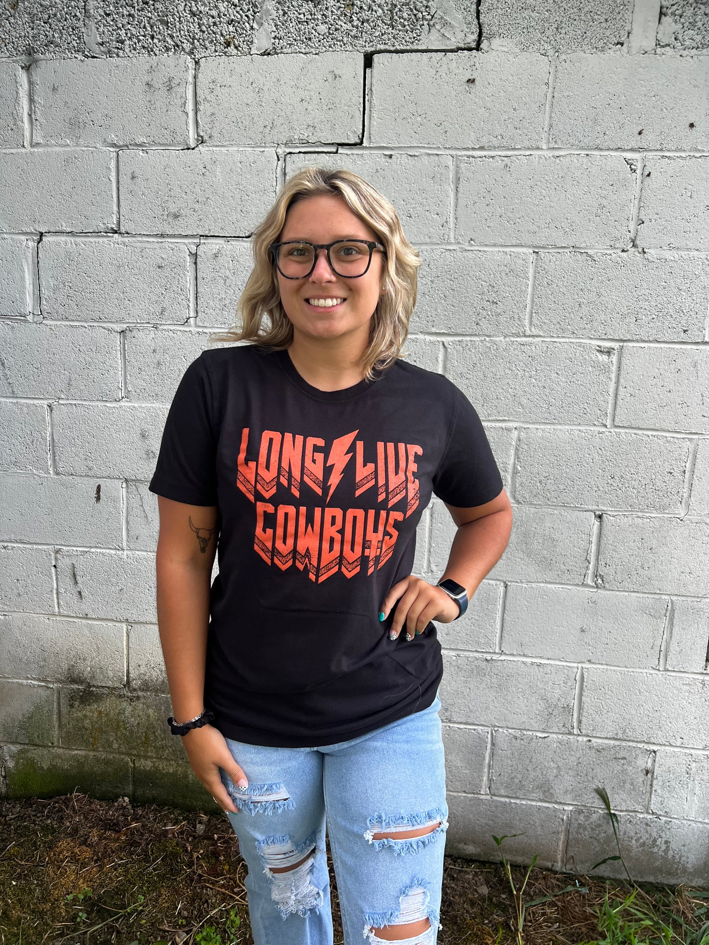 long live cowboys graphic tee