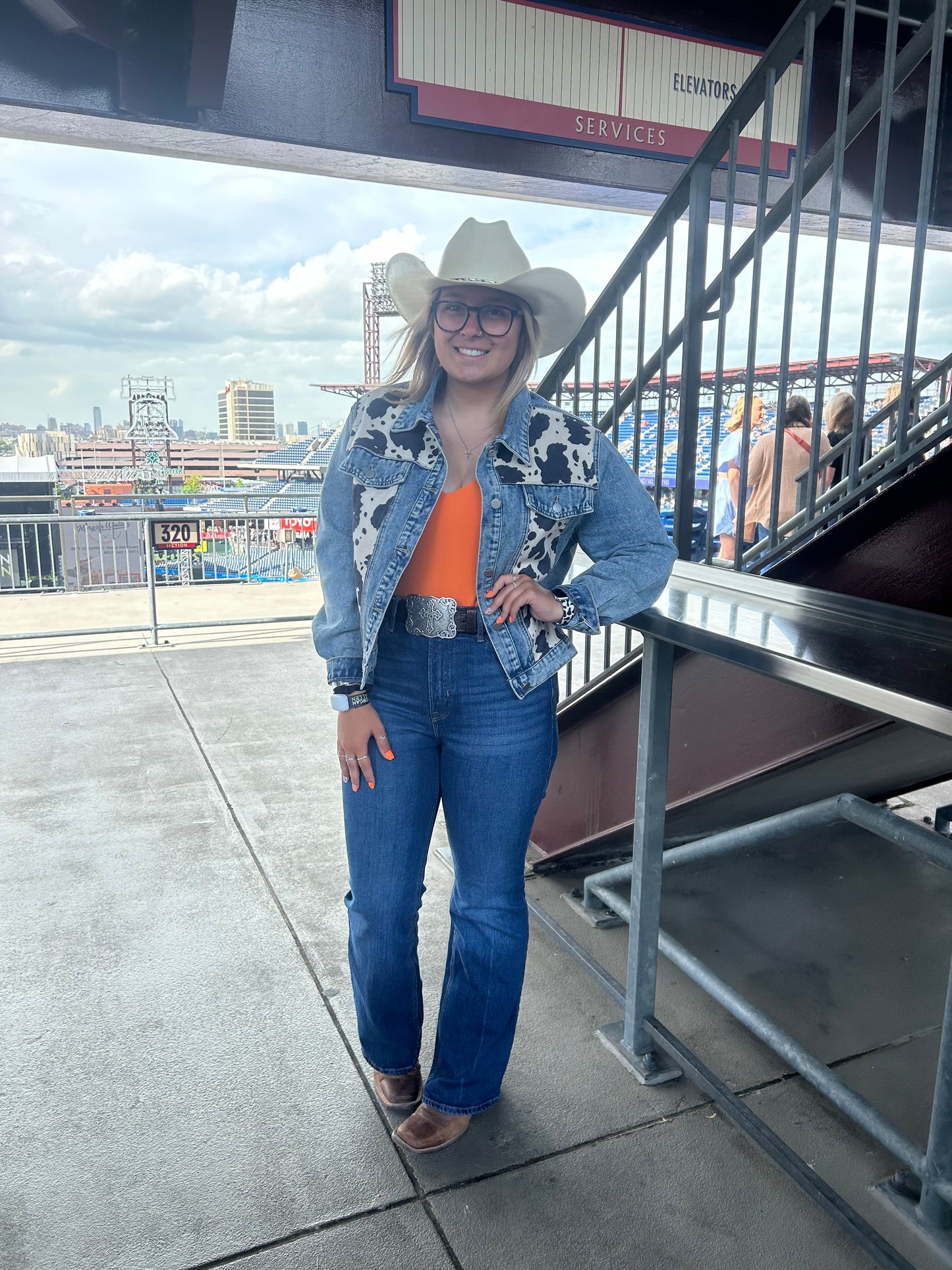 cow jean jacket