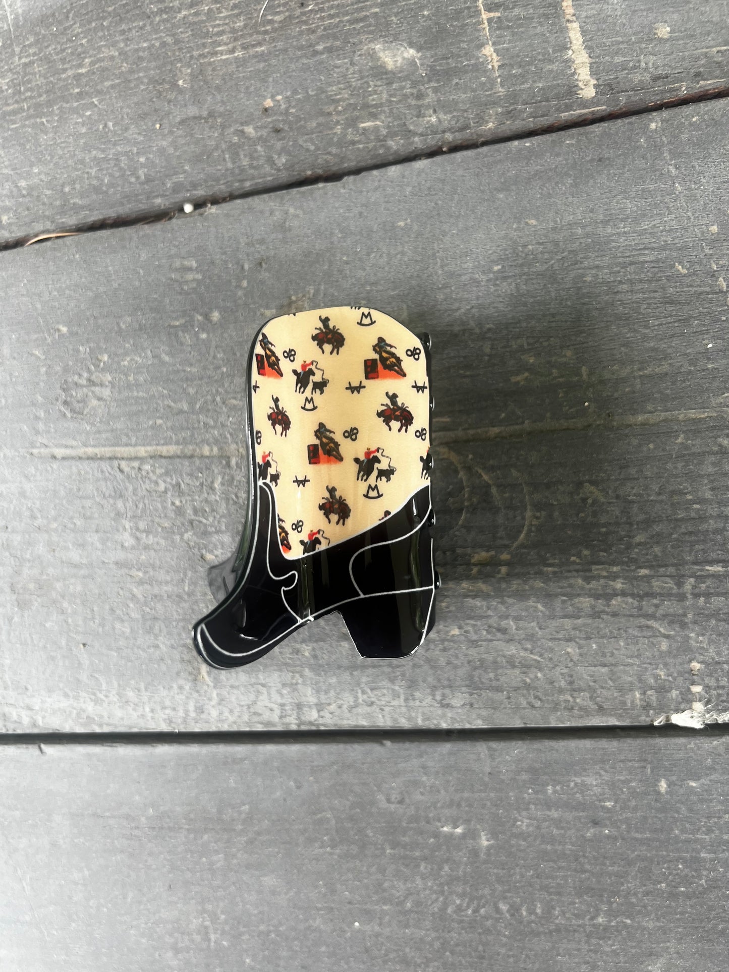 cowboy boot hair clip