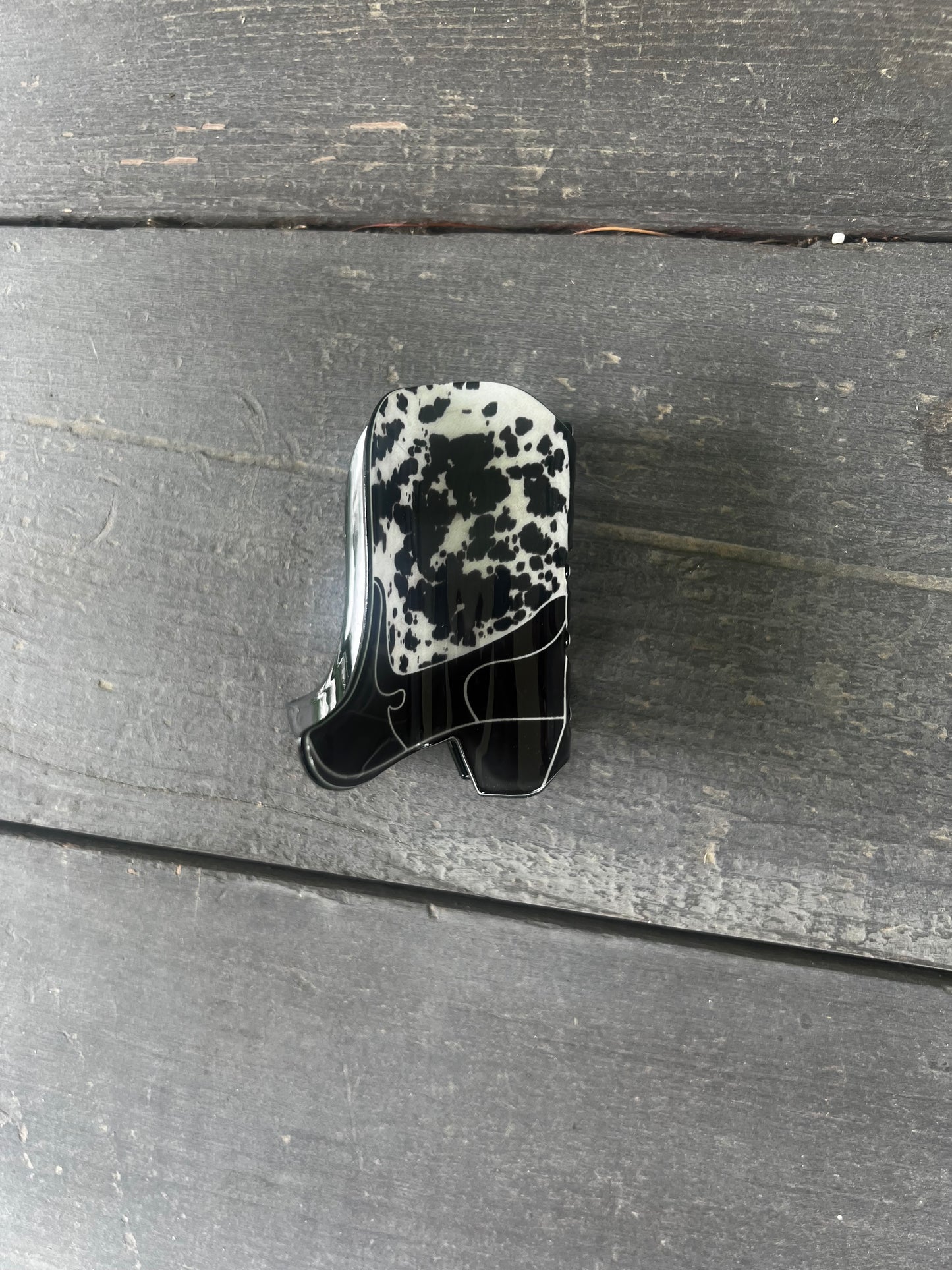 cowboy boot hair clip