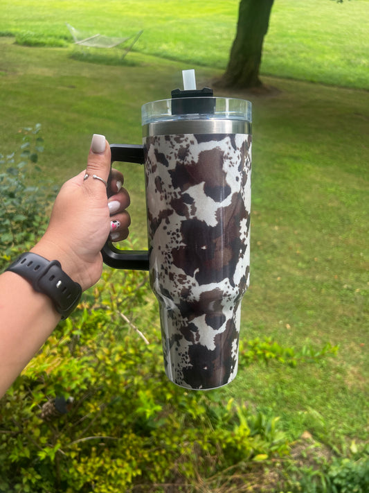 cowhide tumbler