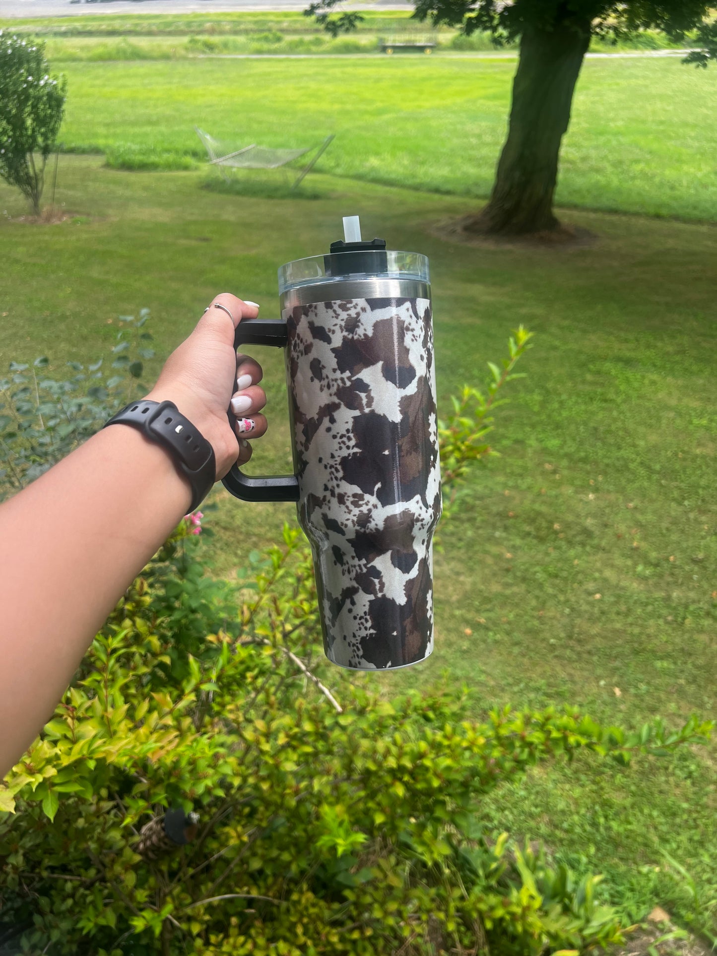 cowhide tumbler