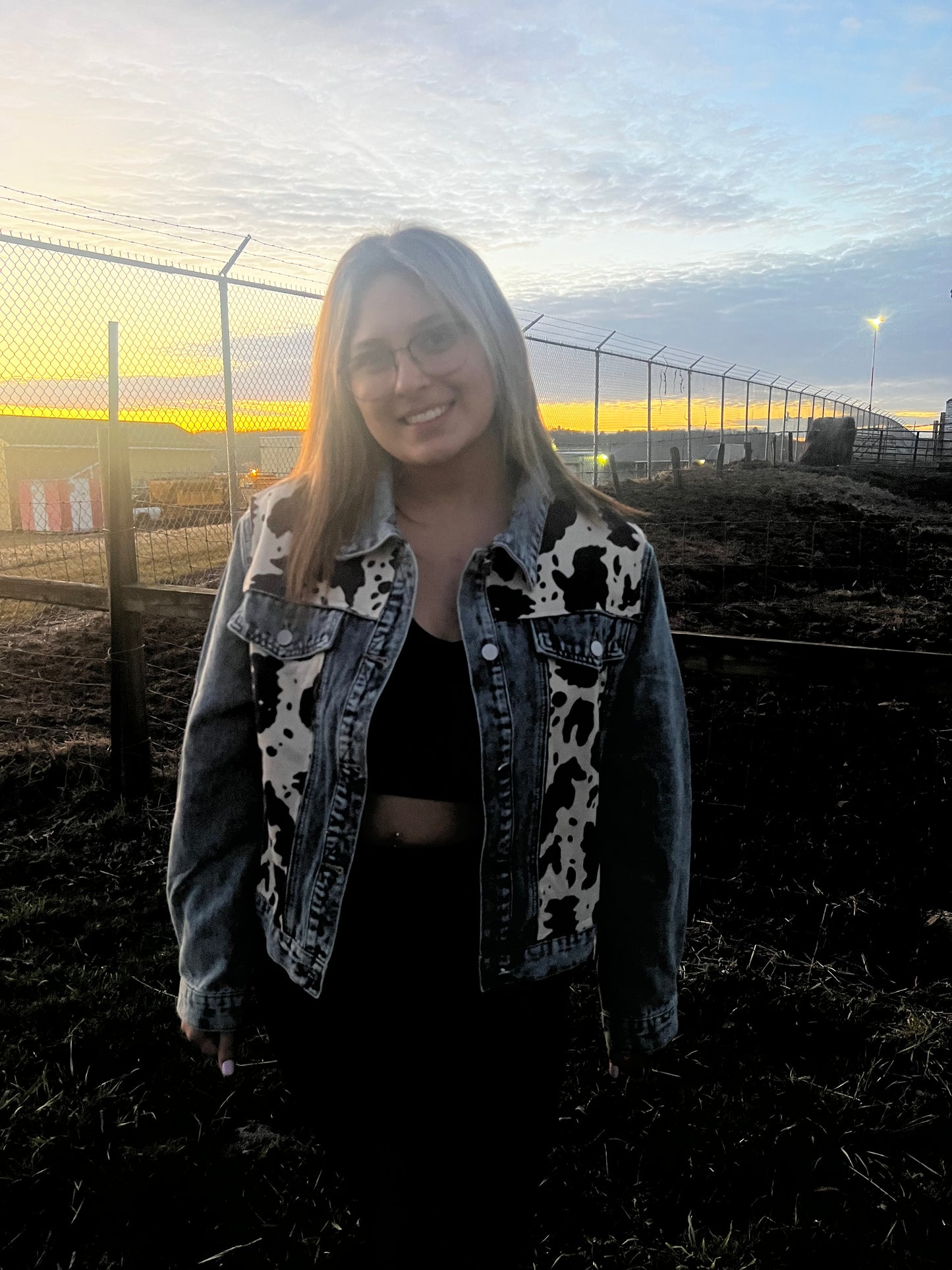 cow jean jacket
