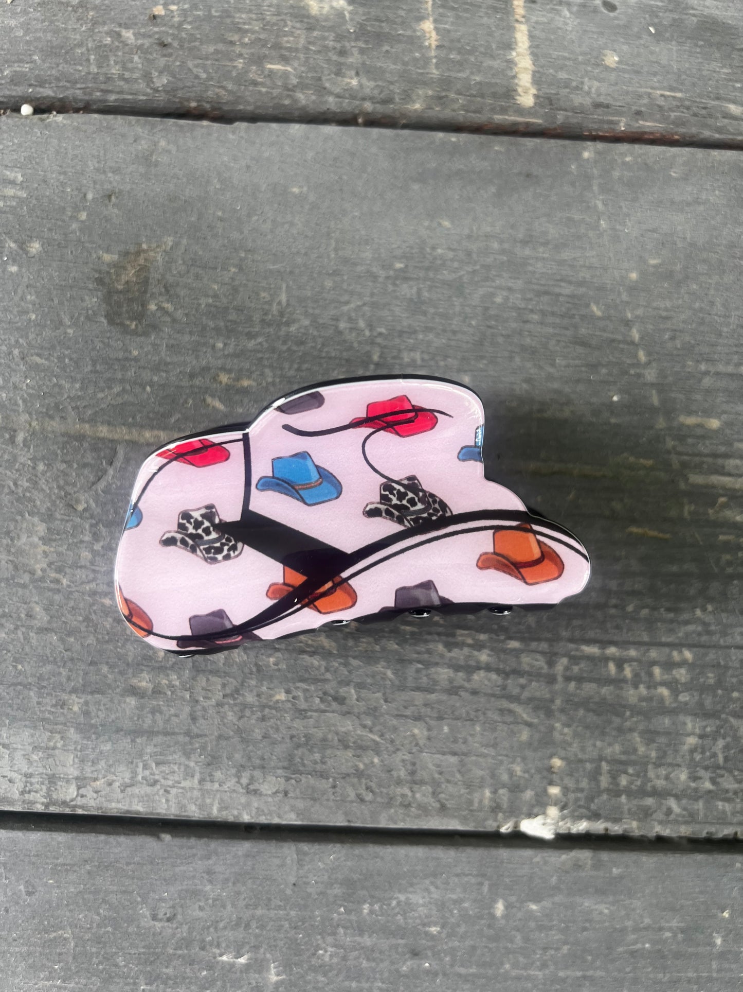 cowboy hat hair clip