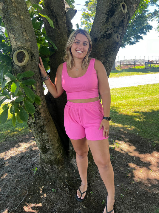 unity ribbed knit set