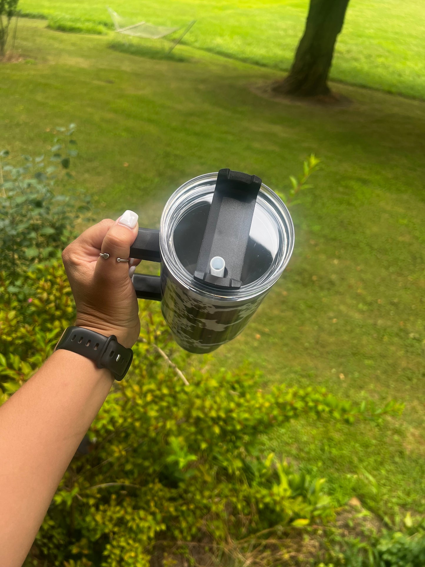 cowhide tumbler