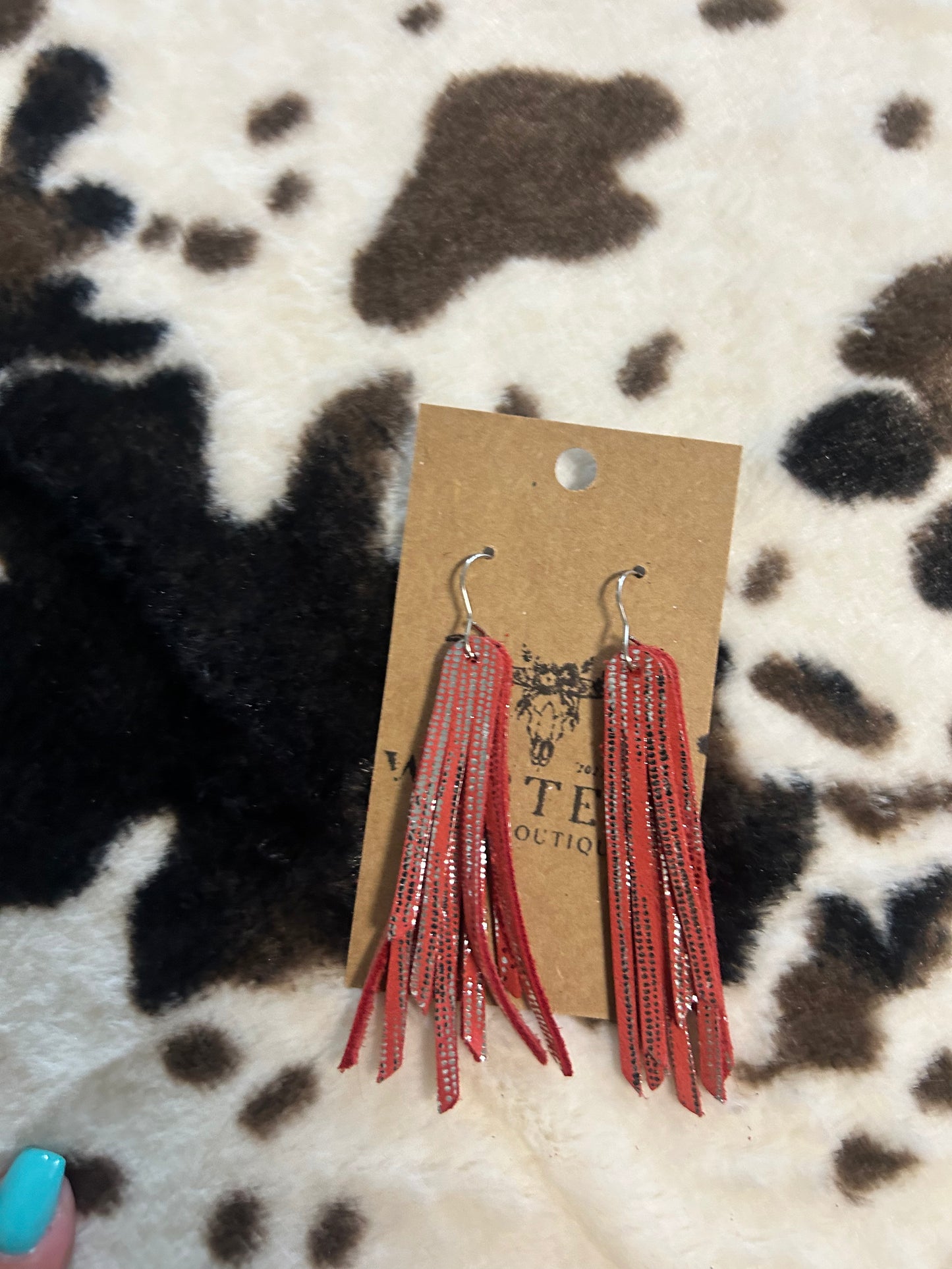 fringe dangle earrings