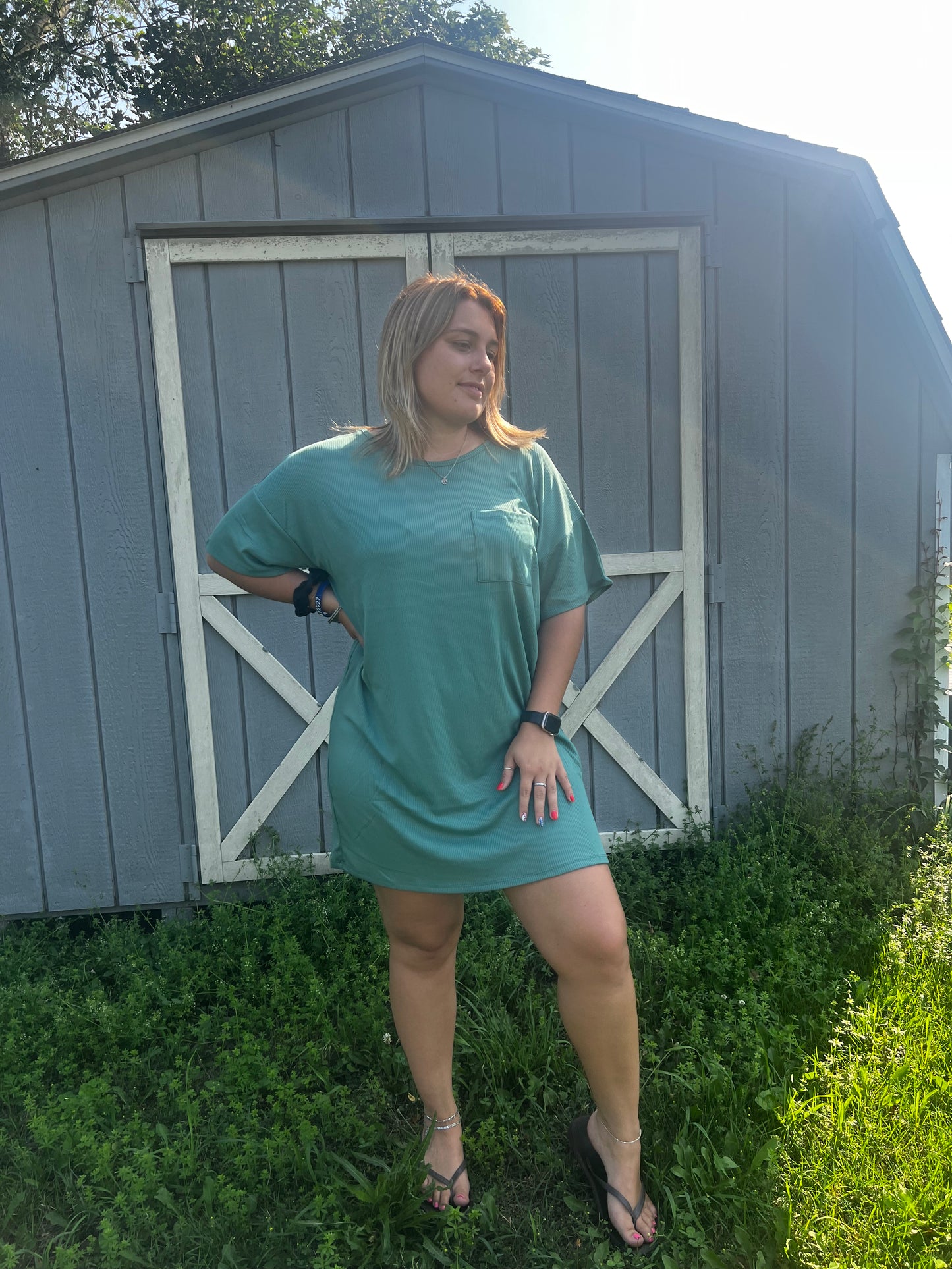pocket tee dress