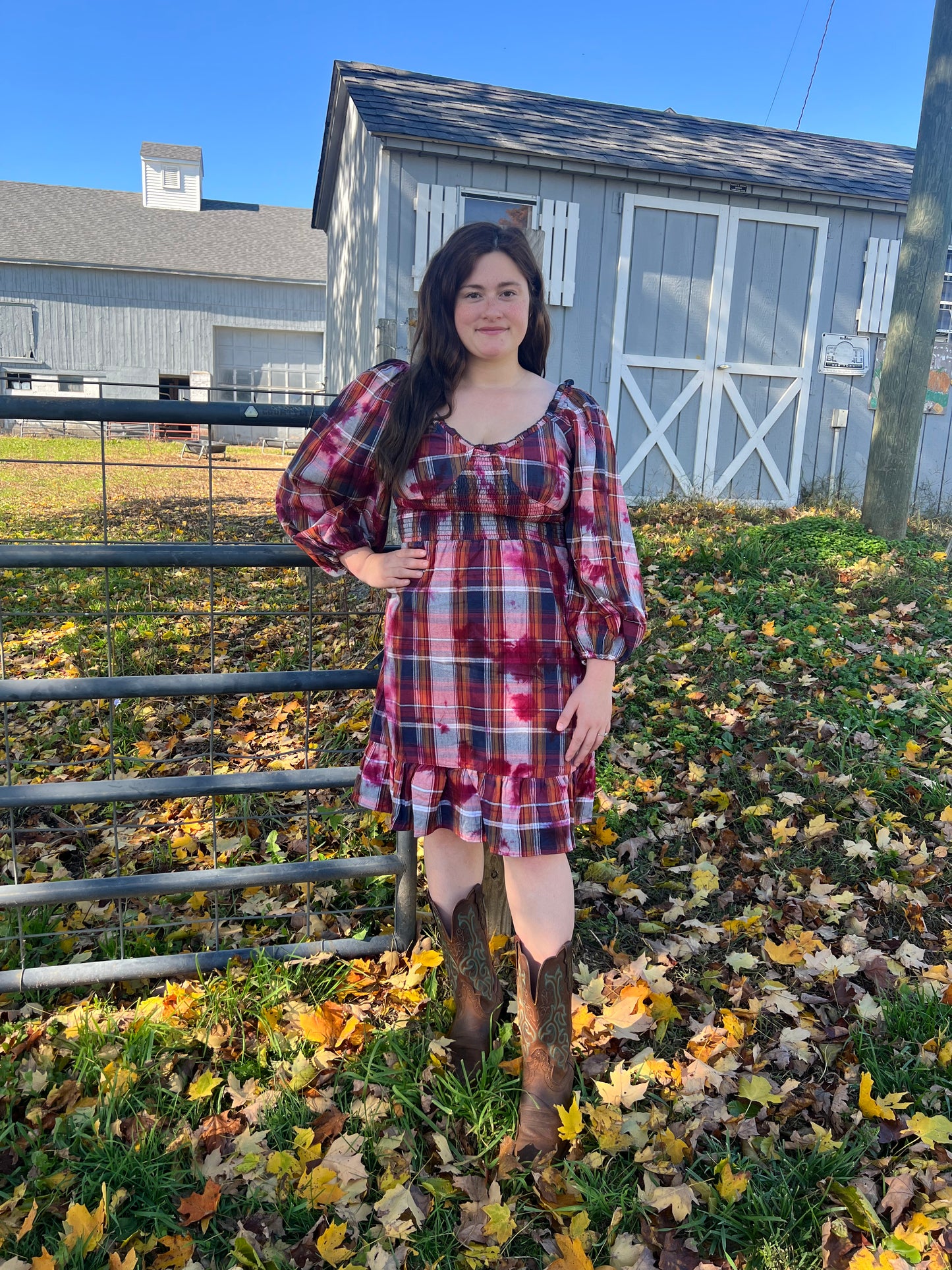 sweetheart flannel dress