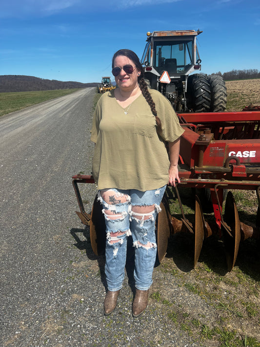 PLUS women’s pocket tee