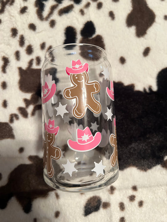 cowboy gingerbread beer glass