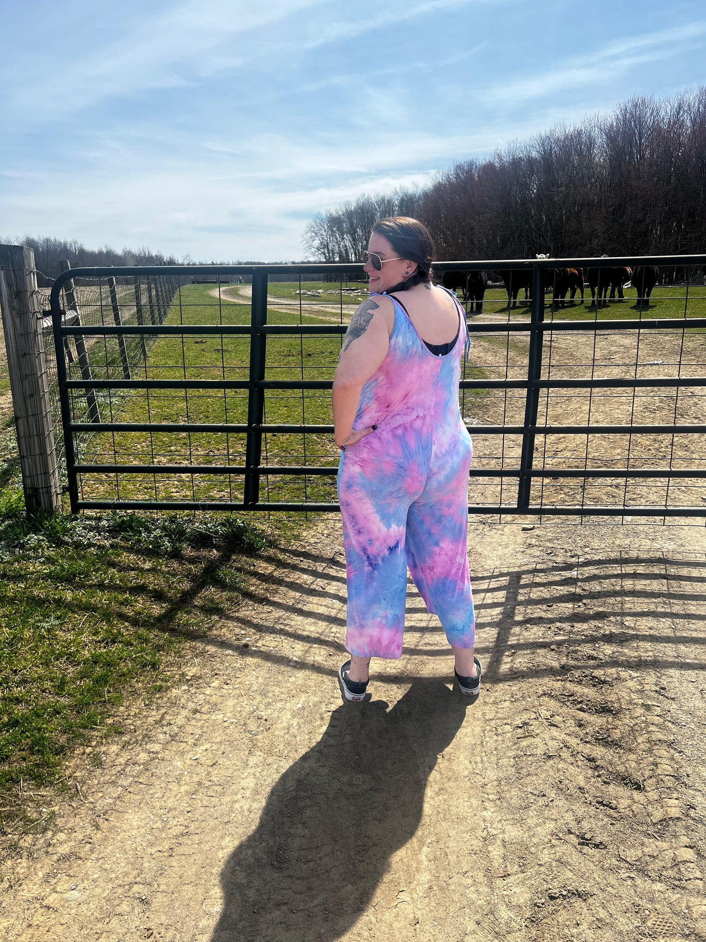 PLUS tie-dye jumpsuit