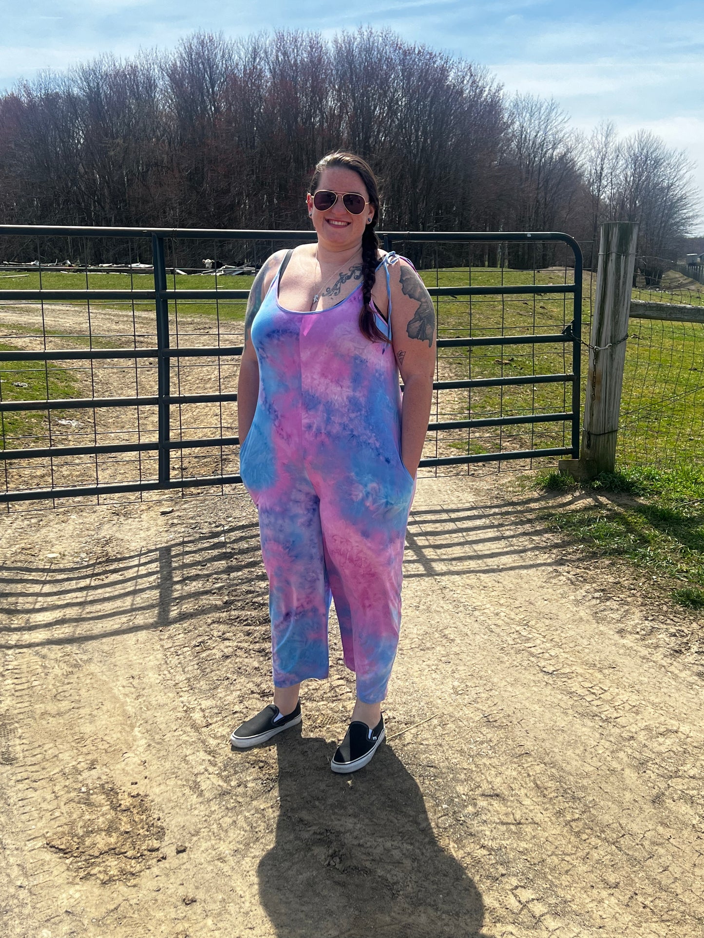 PLUS tie-dye jumpsuit