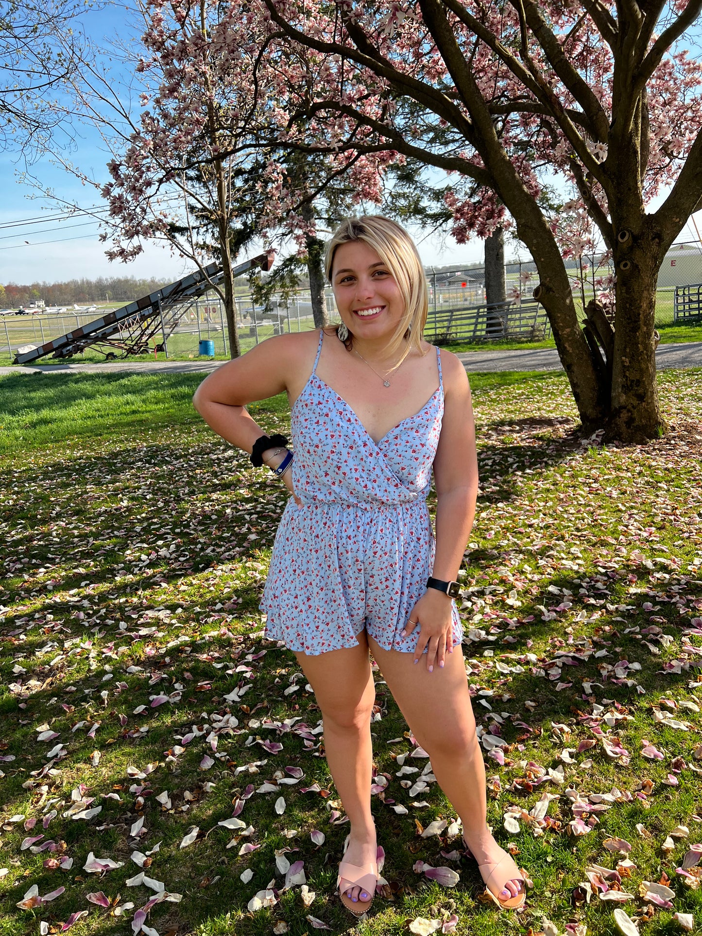 ditsy floral romper