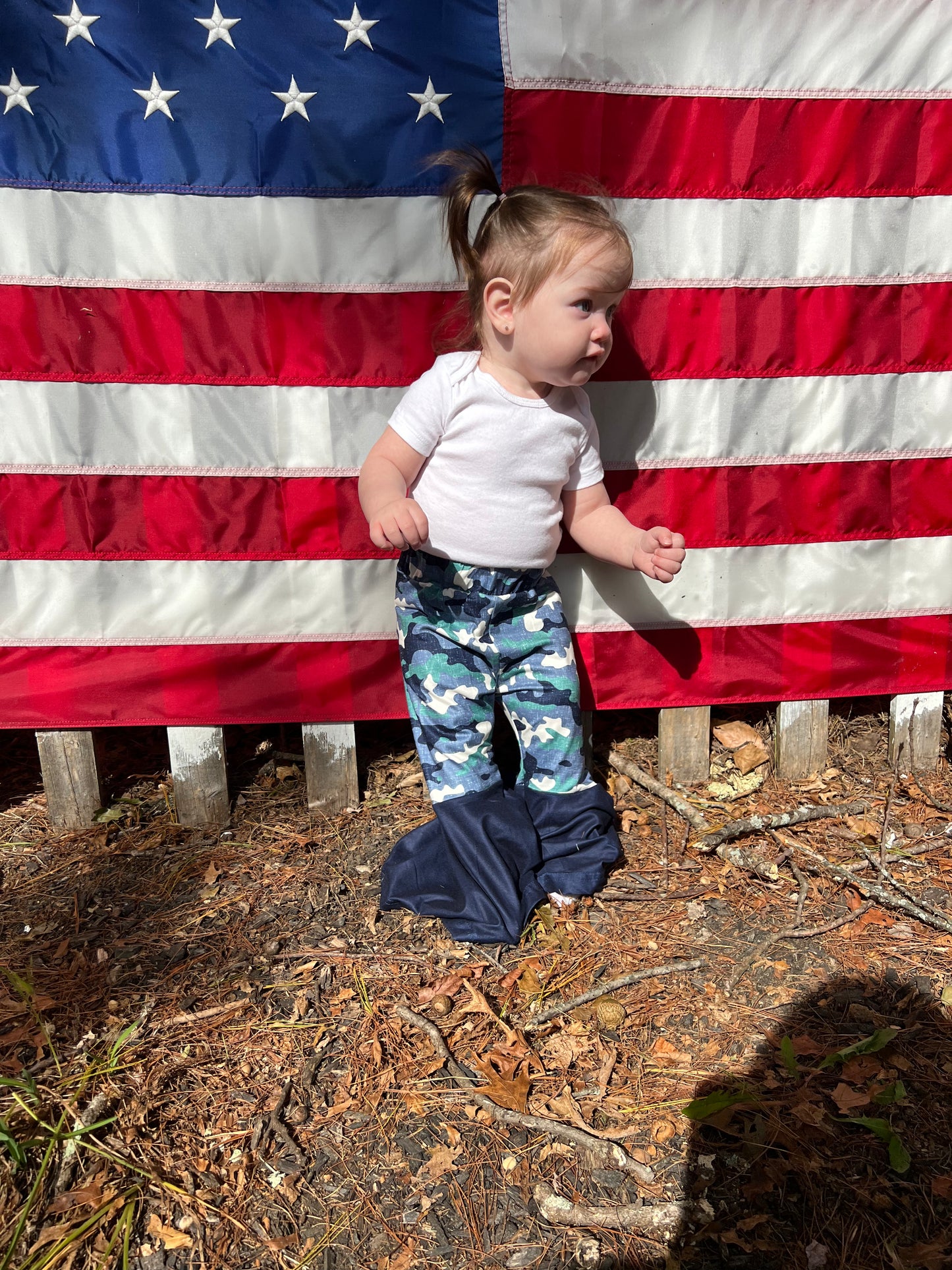 GIRLS Camo bell bottoms