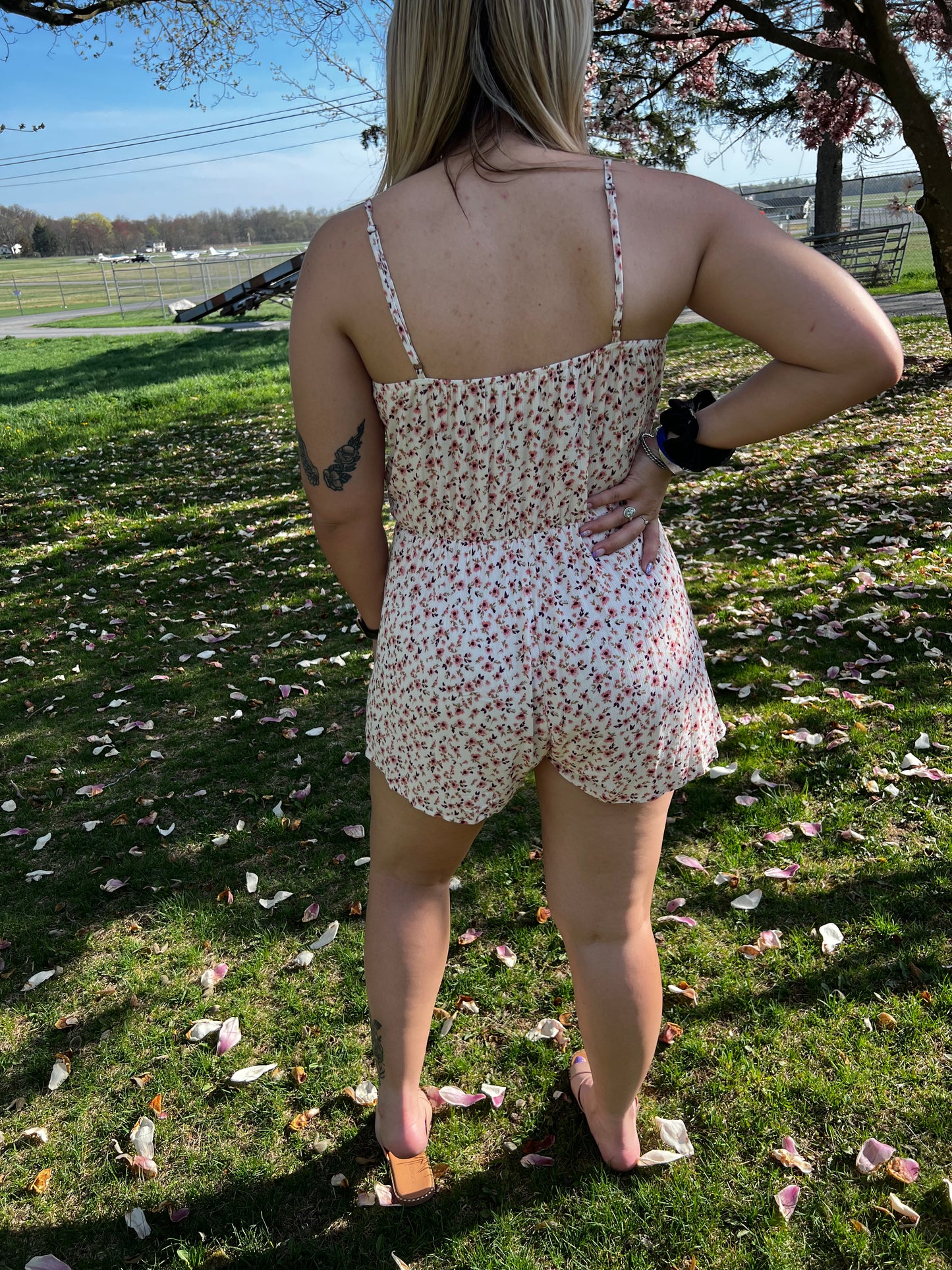ditsy floral romper