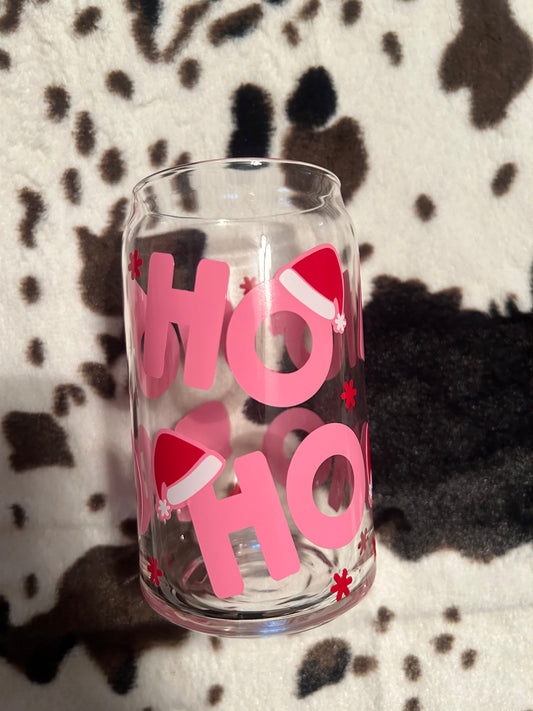 ho ho ho beer can glass