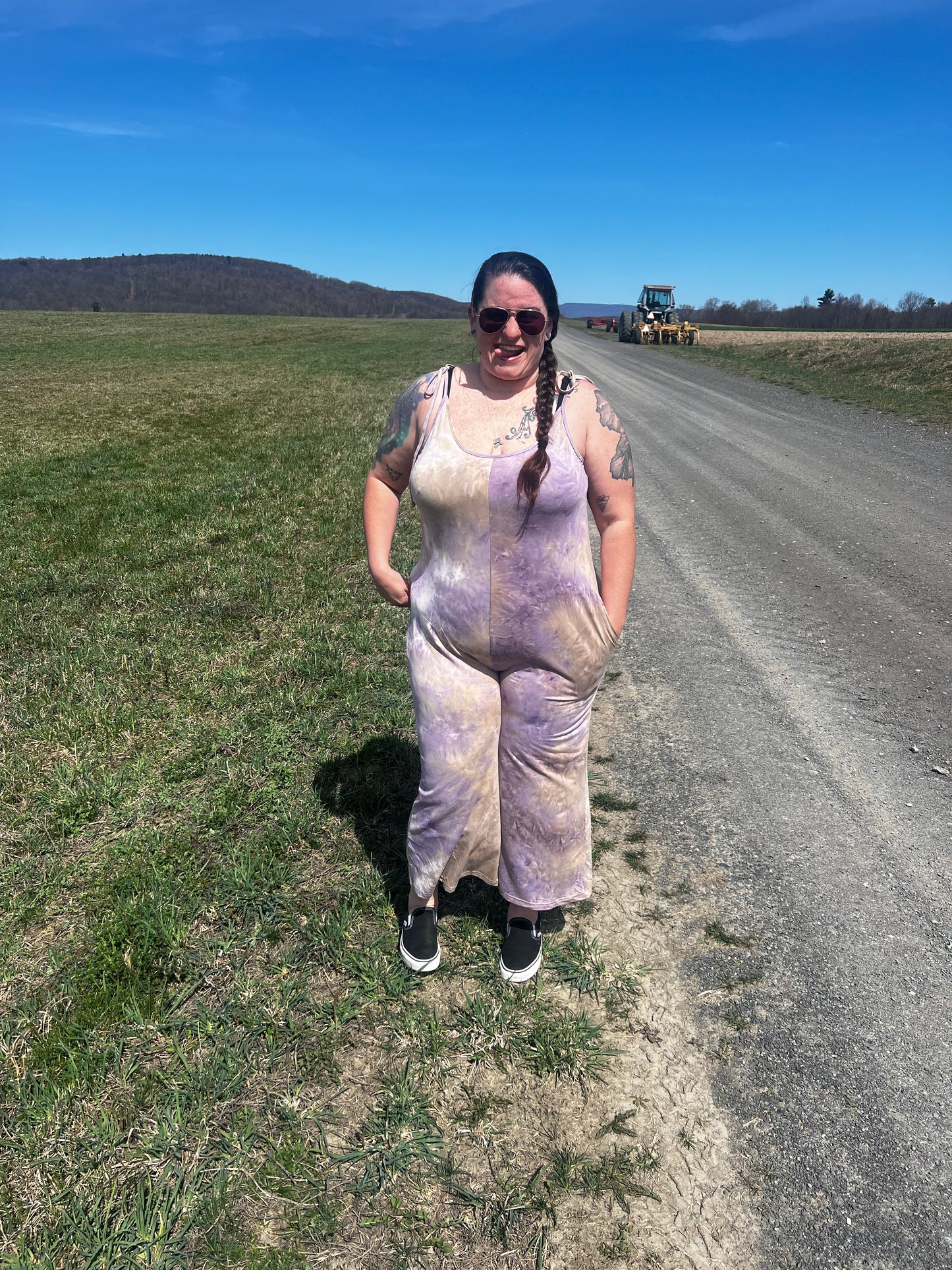 PLUS tie-dye jumpsuit
