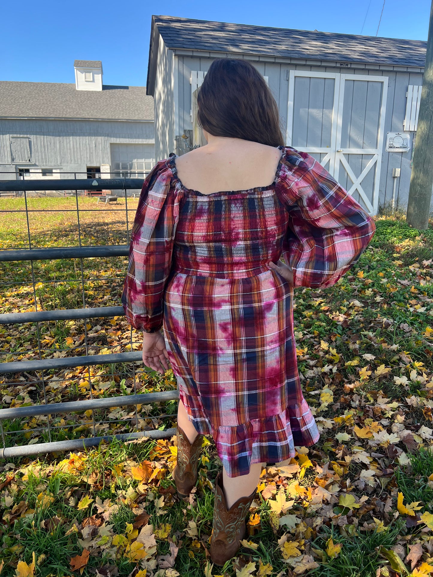 sweetheart flannel dress