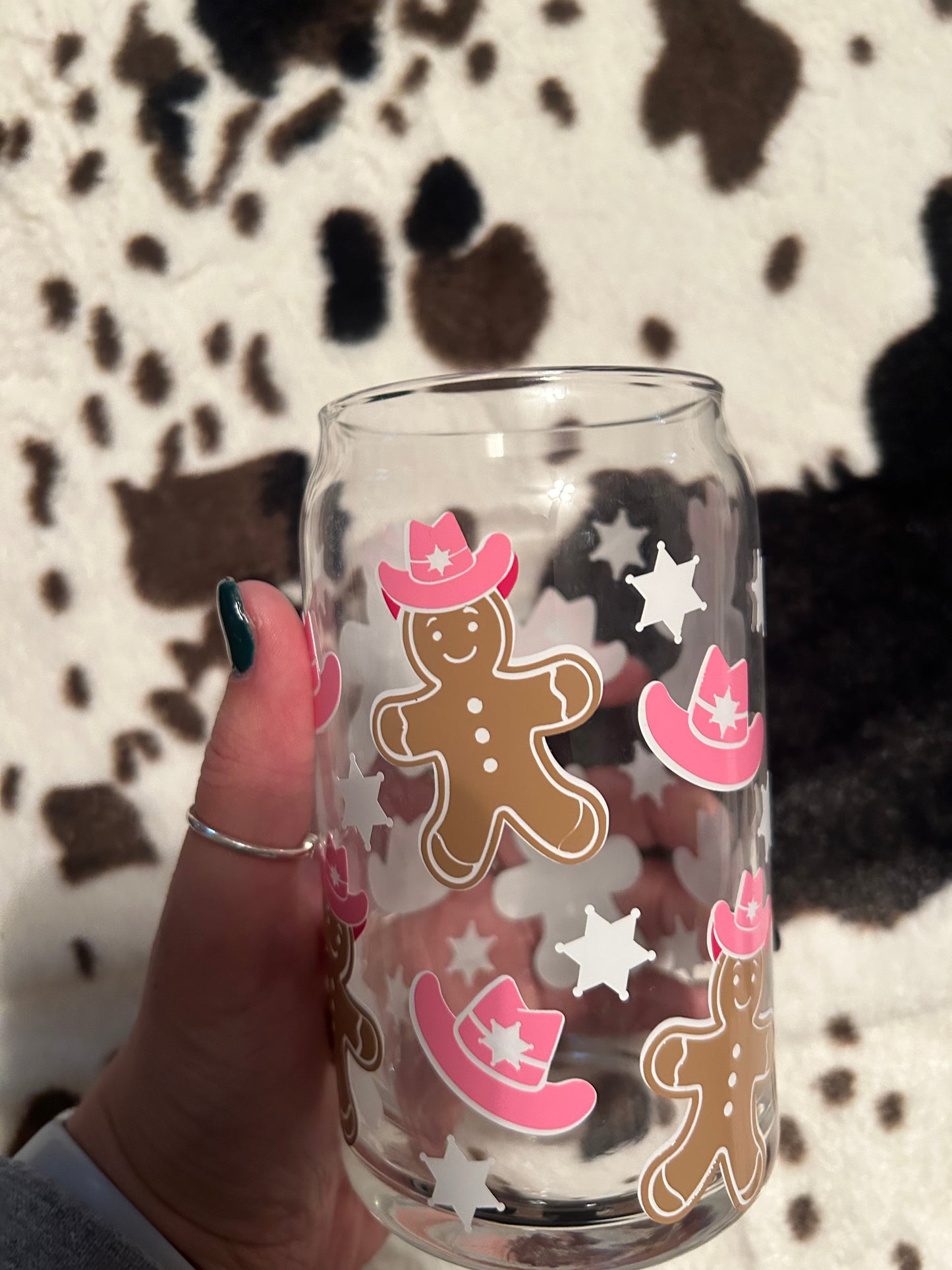 cowboy gingerbread beer glass