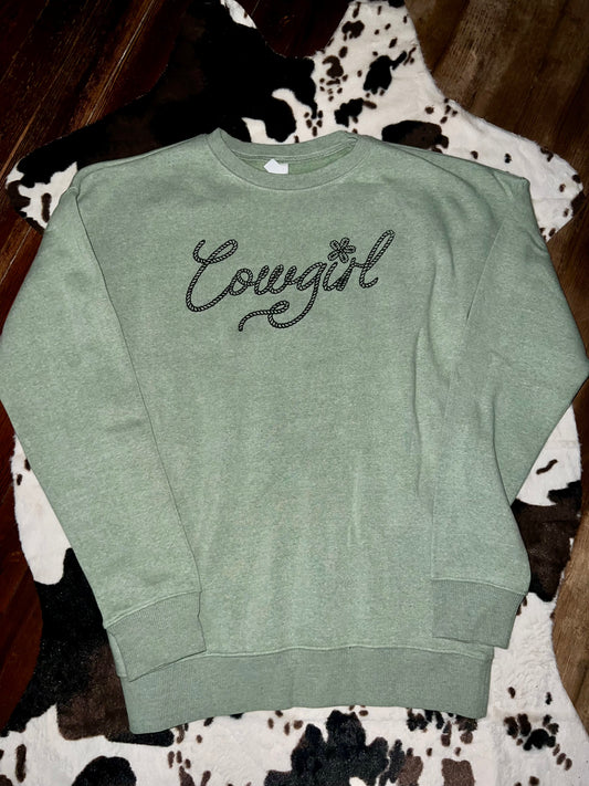 cowgirl rope crewneck