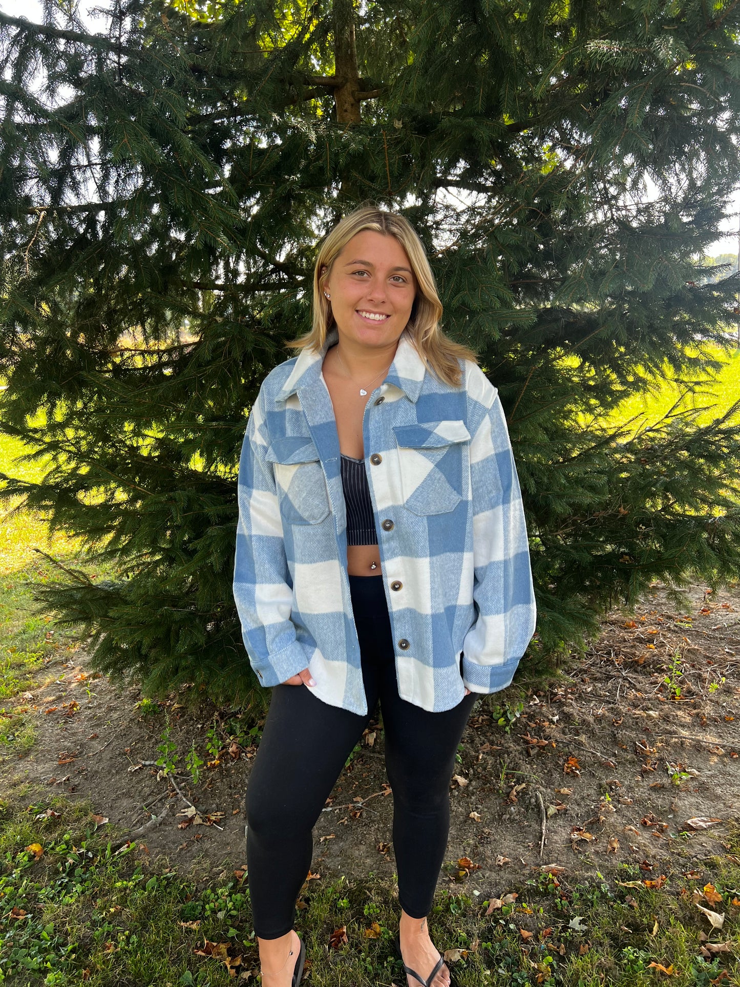 cozy night flannel shacket