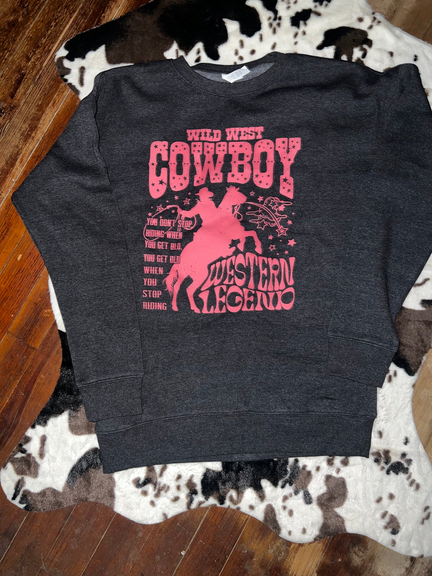 wild west cowboy crewneck