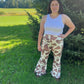 Mocha cow print bell bottoms